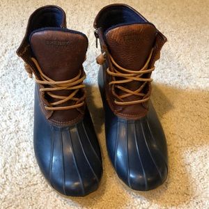 sperry saltwater rain boots